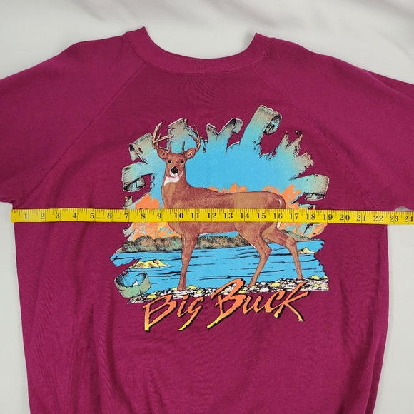 Vtg Big Buck Graphic Sweatshirt Sz XL - Picture 5 of 12